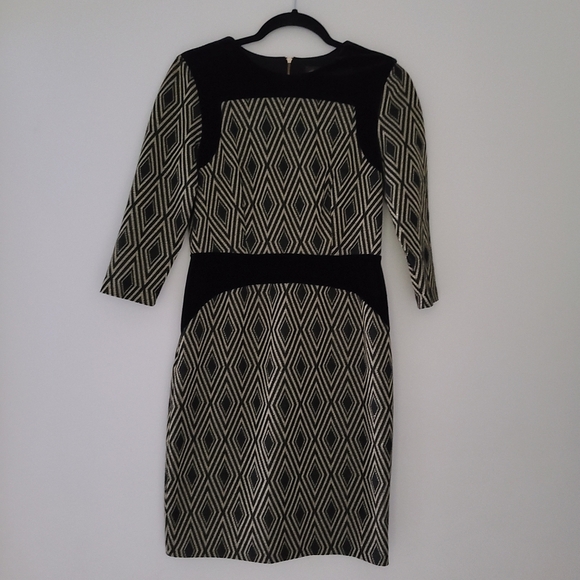 The Limited Dresses & Skirts - Nwt THE LIMITED black and gold diamond dress